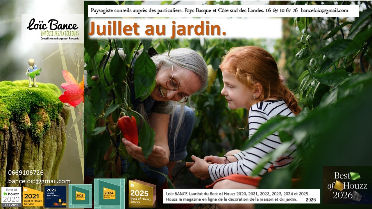 Arbonne paysage Juillet au jardin