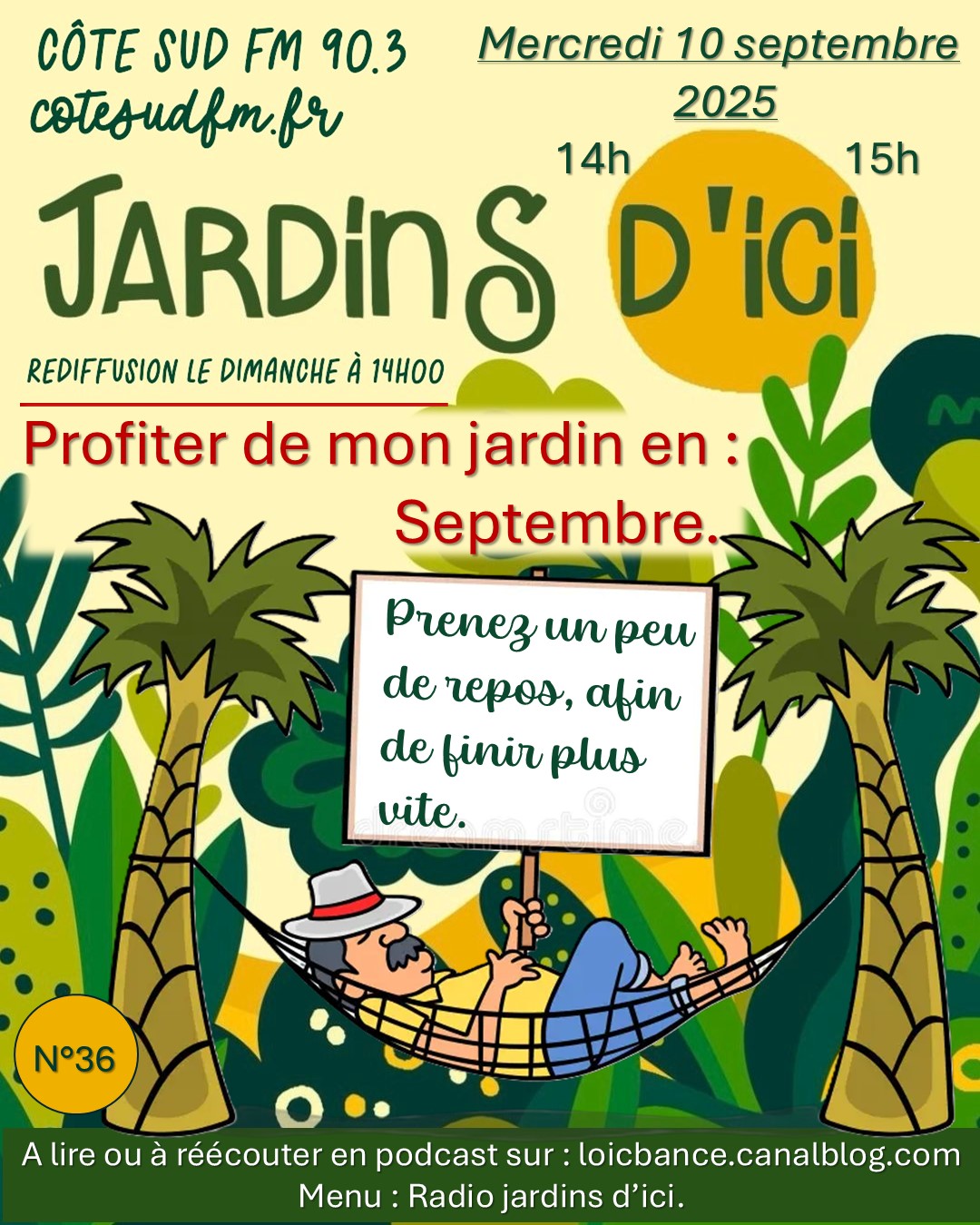 Septembre; jardins; Repos; Radio; Jardins d'ici; Paysages; Amnagements paysagers; Landes; Paysagiste Landes; Pays Basque; Paysagiste Pays Basque; Concepteur de jardins; Ahetze; Paysagiste Ahetze; Anglet; Paysagiste Anglet; Arbonne; Paysagiste Arbonne; Arcangues; Paysagiste Arcangues; Bayonne; Paysagiste Bayonne; Biarritz; Paysagiste Biarritz; Capbreton; Paysagiste Capbreton; Guthary; Paysagiste Guthary; Hossegor; Paysagiste Hossegor; Saint Jean de Luz; Paysagiste Saint Jean de Luz; Seignosse; Paysagiste Seignosse; 