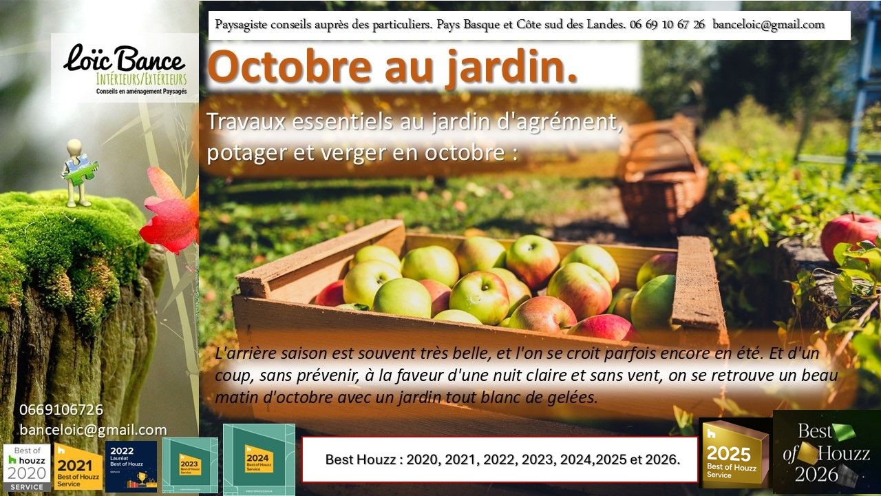 Octobre 2026 au jardin par Paysagiste Arbonne