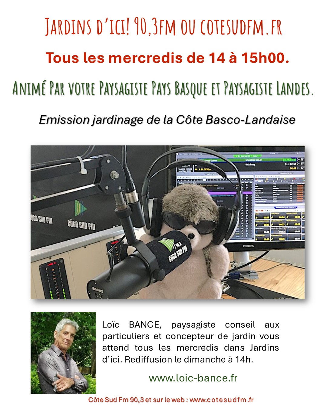 Arbonne paysages Jardins d'ici. Emission jardinage de la C�te Basco-Landaise