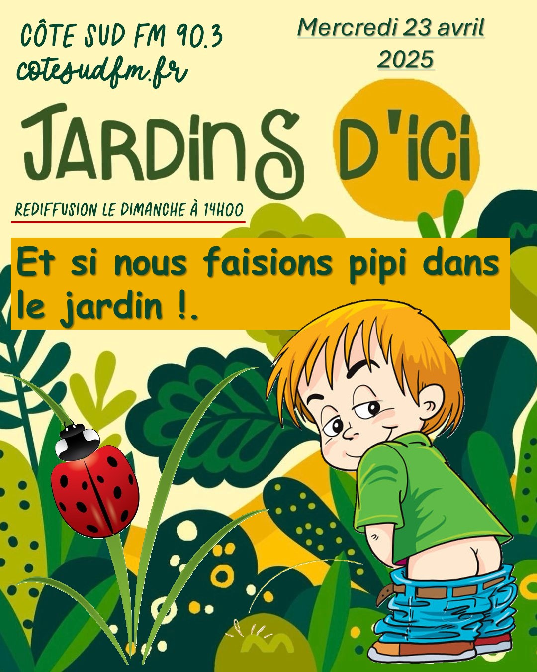 Paysagiste Arbonne pipi dans le jardin.